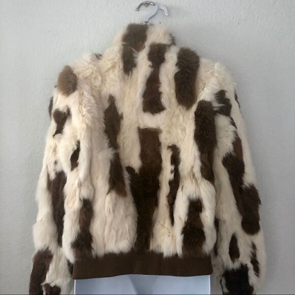 WILSON’S LEATHER FUR JACKET BOMBER - Picture 4 of 8